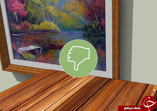 آموزش اصول صحیح نصب تابلو روی دیوار+ تصاویر
