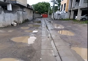 فیلمی از وضعیت نامناسب کوچه‌ها در تالش