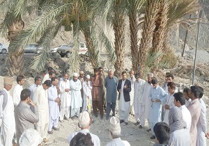 کلنگ احداث اولین بوستان گردشگری بخش سرباز به زمین زده شد