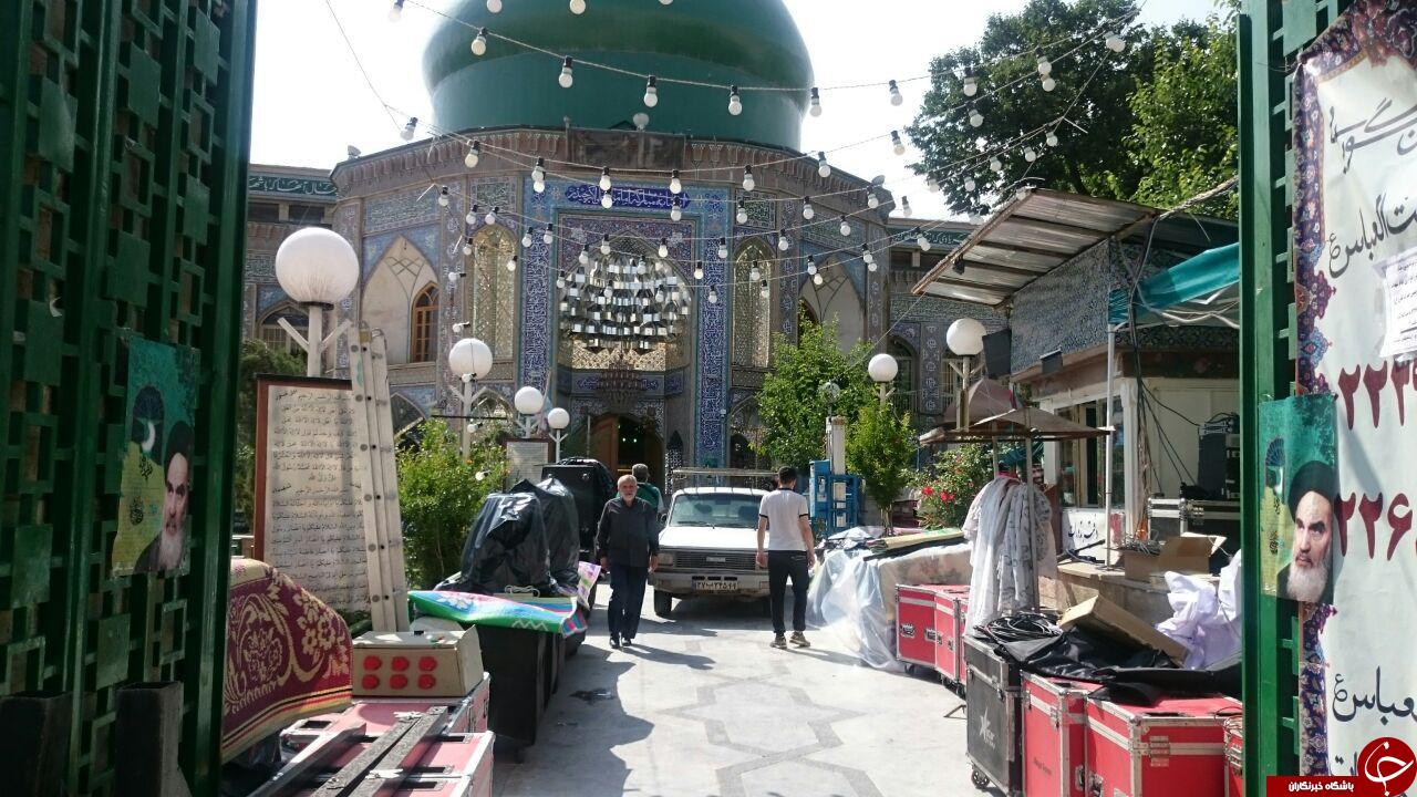 آماده&zwnj;سازی امامزاده علی&zwnj;اکبر چیذر برای شب&zwnj;&zwnj;های قدر + تصاویر