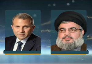 دیدار سید حسن نصرالله با وزیر خارجه لبنان