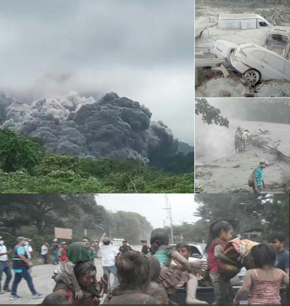 فوران آتشفشان گوتمالا ۲۵ کشته بر جای گذاشت