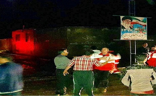 سیل در روستای آقچه مزار بویین زهرا