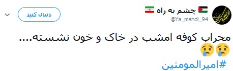 تلاش کاربران شبکه&zwnj;های اجتماعی برای عرض ارادت به مولی الموحدین
