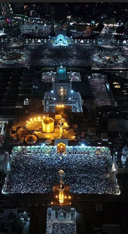 تصاویری ناب از حرم مطهر رضوی در شب قدر