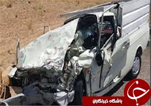 مصدومیت ۴ نفر بر اثر تصادف دو خودروی سواری و وانت پیکان در پلدختر+عکس