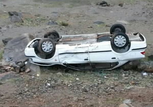 یک کشته و چهار مجروح در واژگونی سمند