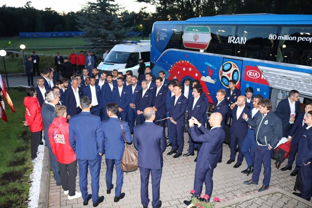 تیم ملی فوتبال کشورمان وارد روسیه شد