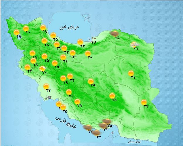 ورود گرد و غبار به منطفه جنوبی