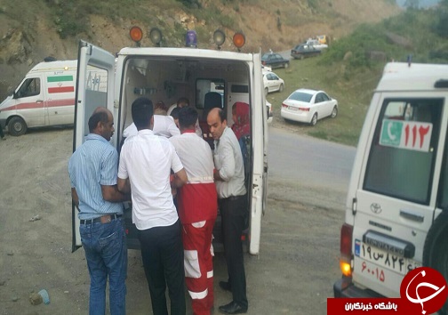 افزایش تعداد مصدومان سانحه رانندگی در جاده سوادکوه+ تصاویر