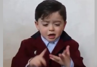 کنایه کودک فلسطینی به مدعیان دفاع از حقوق بشر!