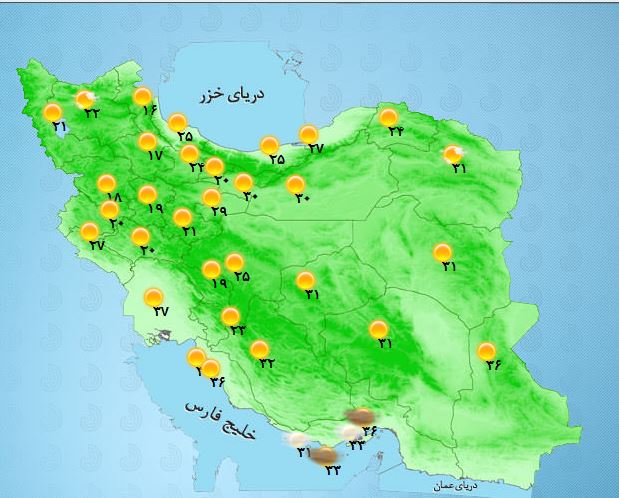 تداوم وزش باد شدید در نیمه شرقی کشور+جدول