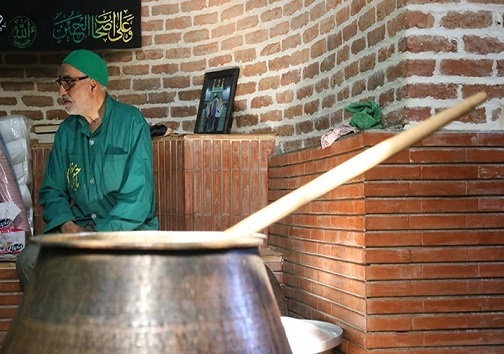 آئین سنتی حلواپزی "ساری‌حالوا" در اردبیل + تصاویر