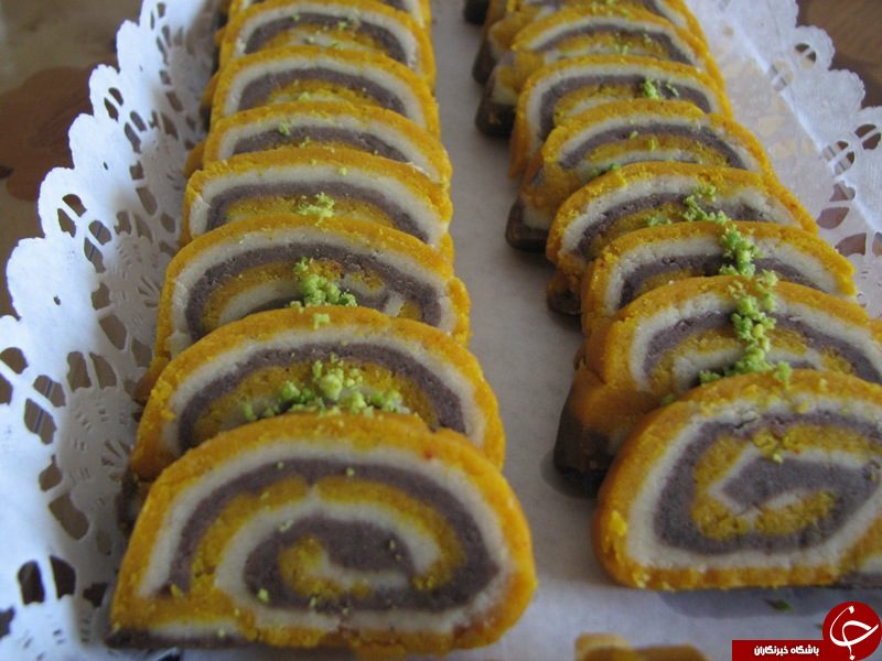 آموزش پخت حلوای سه رنگ