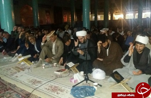 نجوای عاشقانه  مردم آذربایجان غربی در سومین شب لیالی قدر  +تصاویر