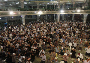 احیای شب بیست و سوم ماه رمضان برگزار شد