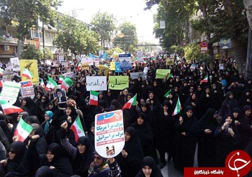 ندای مظلومیت خواهی گلستانی ها در روز قدس + تصاویر