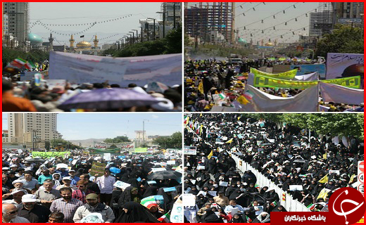 آغاز راهپیمایی روز جهانی قدس در سراسر ایران