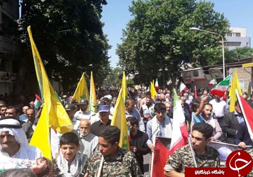 جلوه های  ویژه پیش از آغاز راهپیمایی روز جهانی قدس در مازندران/ راهپیمایی روز قدس در شهر&zwnj;های مازندران به روایت تصویر