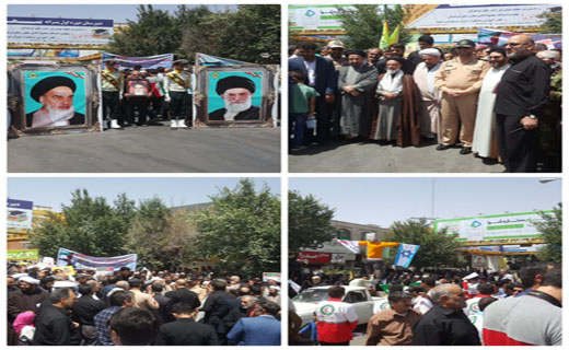 برگزاری راهپیمایی روز جهانی قدس در شهرستان&zwnj;های استان کرمان+تصاویر
