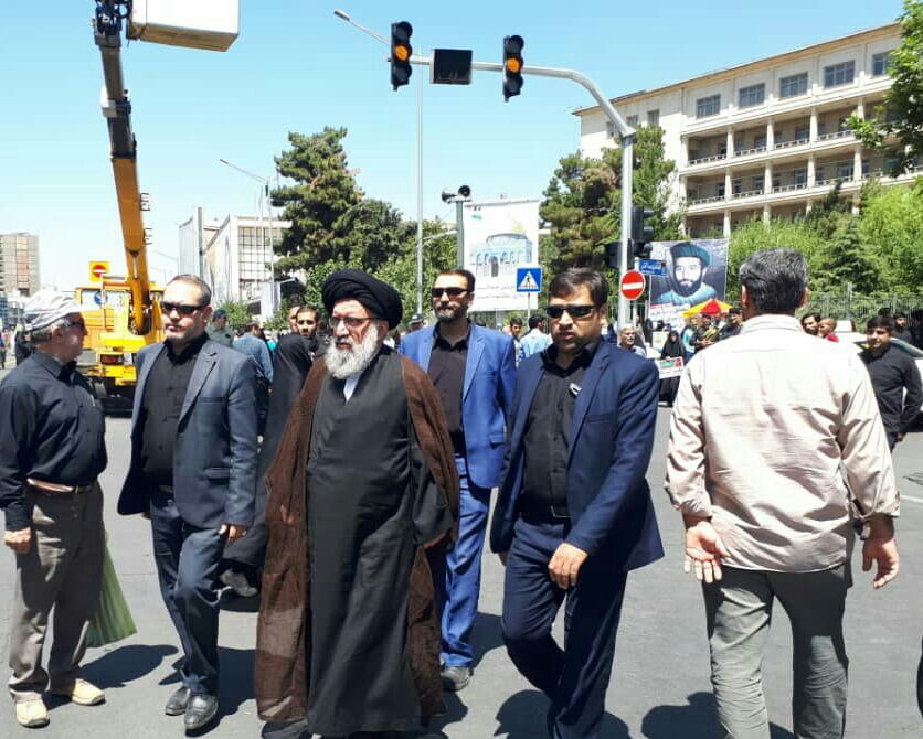 لحظه به لحظه با راهپیمایان روزه&zwnj;دار تهرانی در مراسم روز قدس