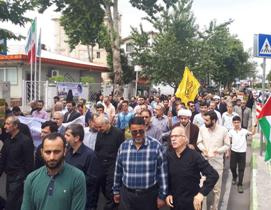 راهپیمایی روز قدس در گیلان