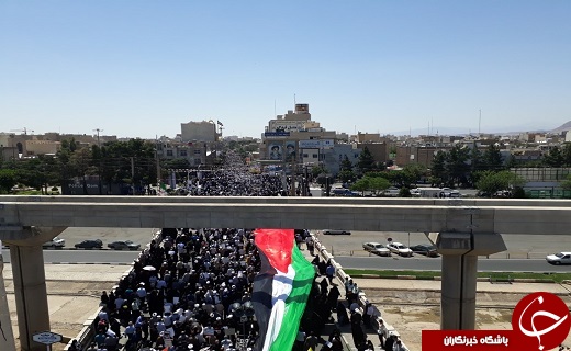 آغاز خروش انزجار مردم قم علیه رژیم اشغالگر قدس+تصاویر
