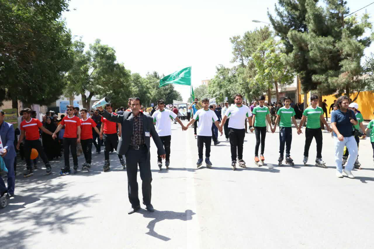 حضور پرشور ورزشکاران کرمانی در راهپیمایی روز جهانی قدس