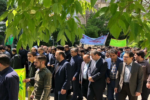 آغاز راهپیمایی روز جهانی قدس در اردبیل+ تصویر