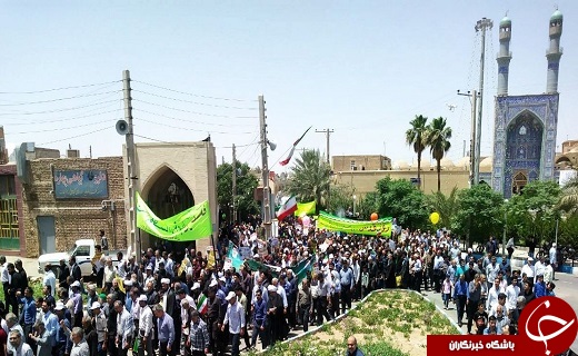 آغاز راهپیمایی روز قدس در شهرستان بافق +تصاویر