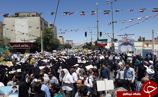 آغاز خروش انزجار مردم قم علیه رژیم اشغالگر قدس+تصاویر