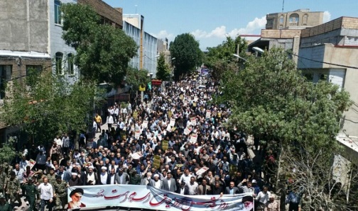 آغاز راهپیمایی روز قدس در آذربایجان شرقی+تصاویر