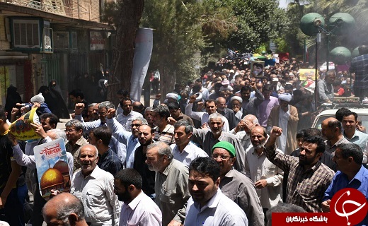 آغاز راهپیمایی روز قدس در شهرستان بافق +تصاویر
