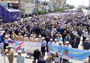 قرائت قطعنامه روز جهانی قدس در قزوین