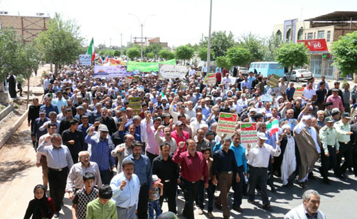 برگزاری راهپیمایی روز جهانی قدس در شهرستان&zwnj;های استان کرمان+تصاویر