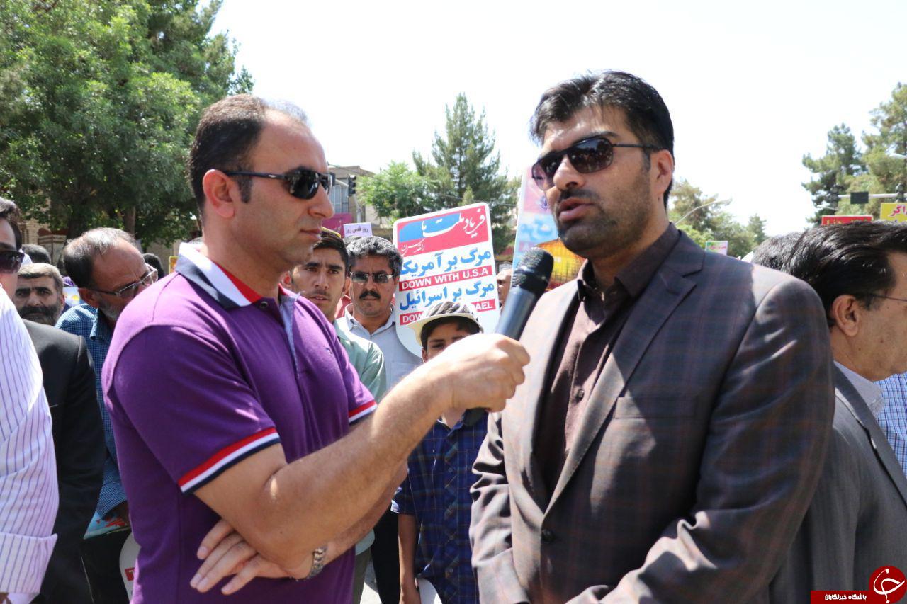 جلوه هایی از حضور جامعه ورزش کرمان در راهپمایی روز قدس + تصاویر