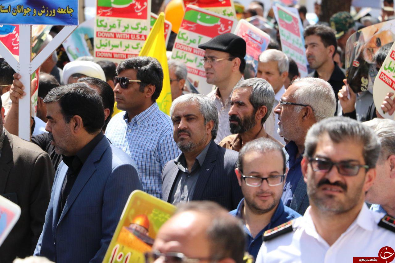 جلوه هایی از حضور جامعه ورزش کرمان در راهپمایی روز قدس + تصاویر