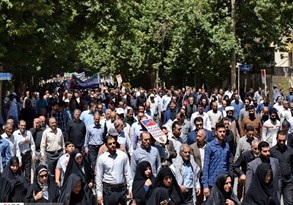 شعار مرگ بر سه قاتل مسلمین در شهرستان دشتی طنین&zwnj;اندازشد