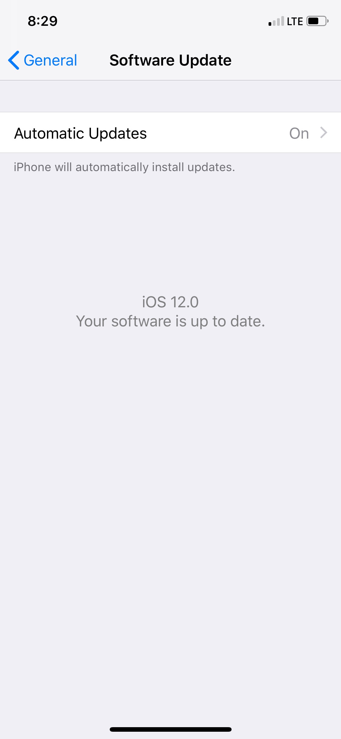 امکان به روز رسانی خودکار سیستم عامل در iOS 12