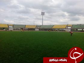 حضور علی کریمی در ورزشگاه سردار جنگل رشت برای  تست پیش فصل سپیدرود