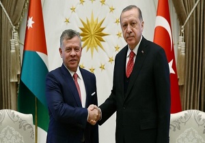 گفتگوی تلفنی رئیس‌جمهور ترکیه و پادشاه اردن