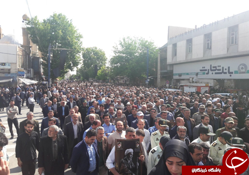 وداع باشکوه مردم با پدر  آذربایجان در ارومیه
