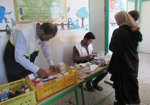 ارائه خدمات رایگان پزشکی در روستای حاجی آباد