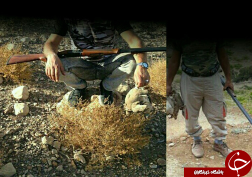 &zwj; به دام افتادن شکارچی غیر مجاز با انتشار عکس در اینستاگرام + عکس