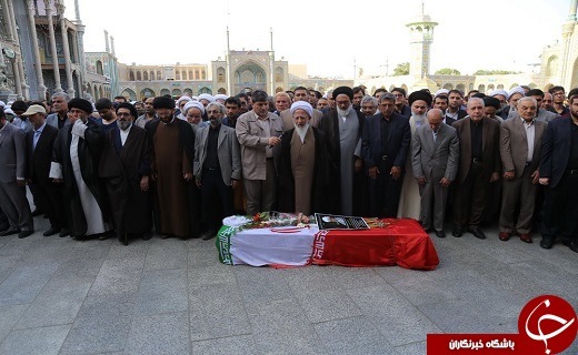 پیکر مطهر حجت&zwnj;الاسلام احمدی در قم تشییع شد
