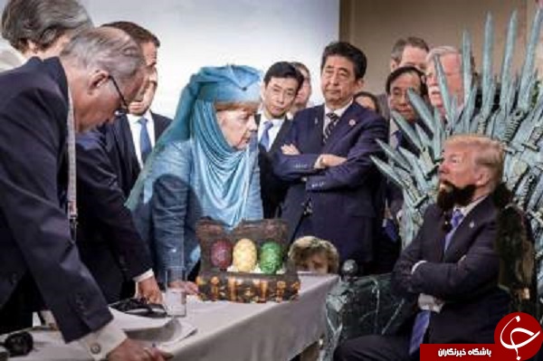 تصاویری طنز از نشست گروه هفت که در شبکه های اجتماعی سوژه شد