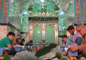 مراسم جزء&zwnj;خوانی قرآن کریم در آستان محمد هلال بن علی&zwnj;(ع) + تصاویر