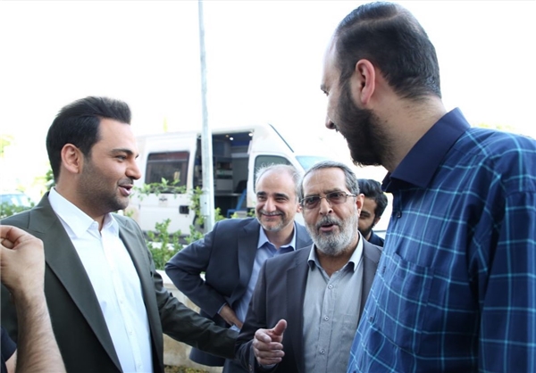بازدید علی اصغر پورمحمدی از پشت صحنه ماه عسل