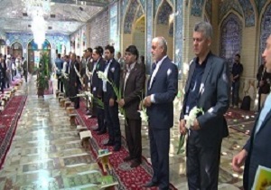 تجدید پیمان جهادگران کشاورزی با شهدا