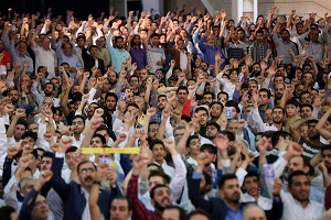 حضور فعال دانش آموزان پیشتاز در مراسم نماز عید سعید فطر